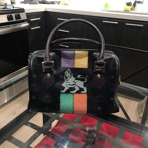 MCM lion tote bag